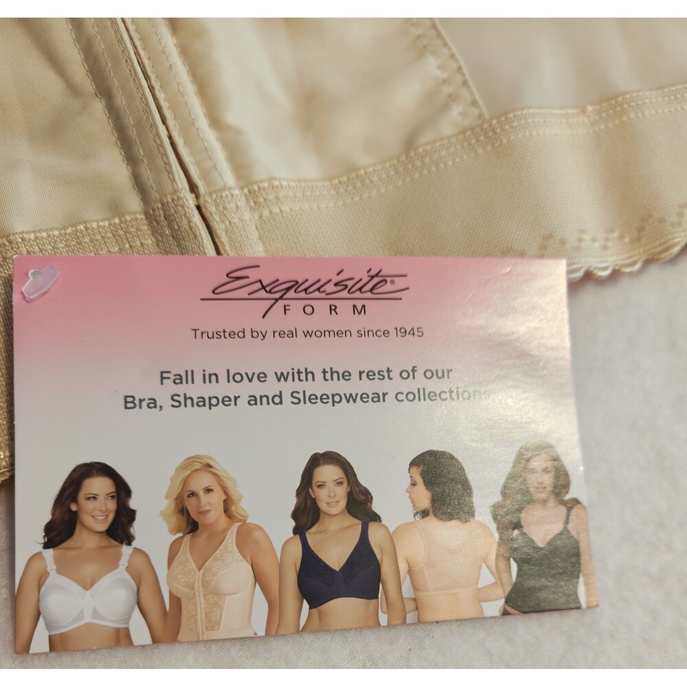 Exquisite Fully Front Close Longline Posture Bra Womens Support Shapewear 44C